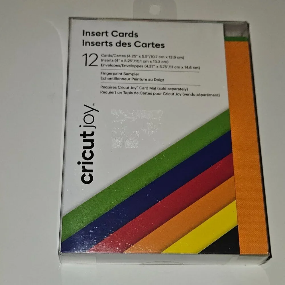 Cricut Joy Insert Cards Envelopes Lot 8 Pkgs Fingerpaint Romantic Sensei READ